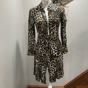 A&F Cheetah Button Dress